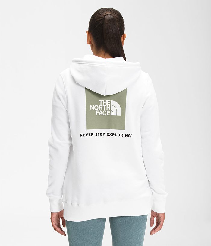 The North Face Box NSE Pullover Womens Hoodie White 821693-ECW